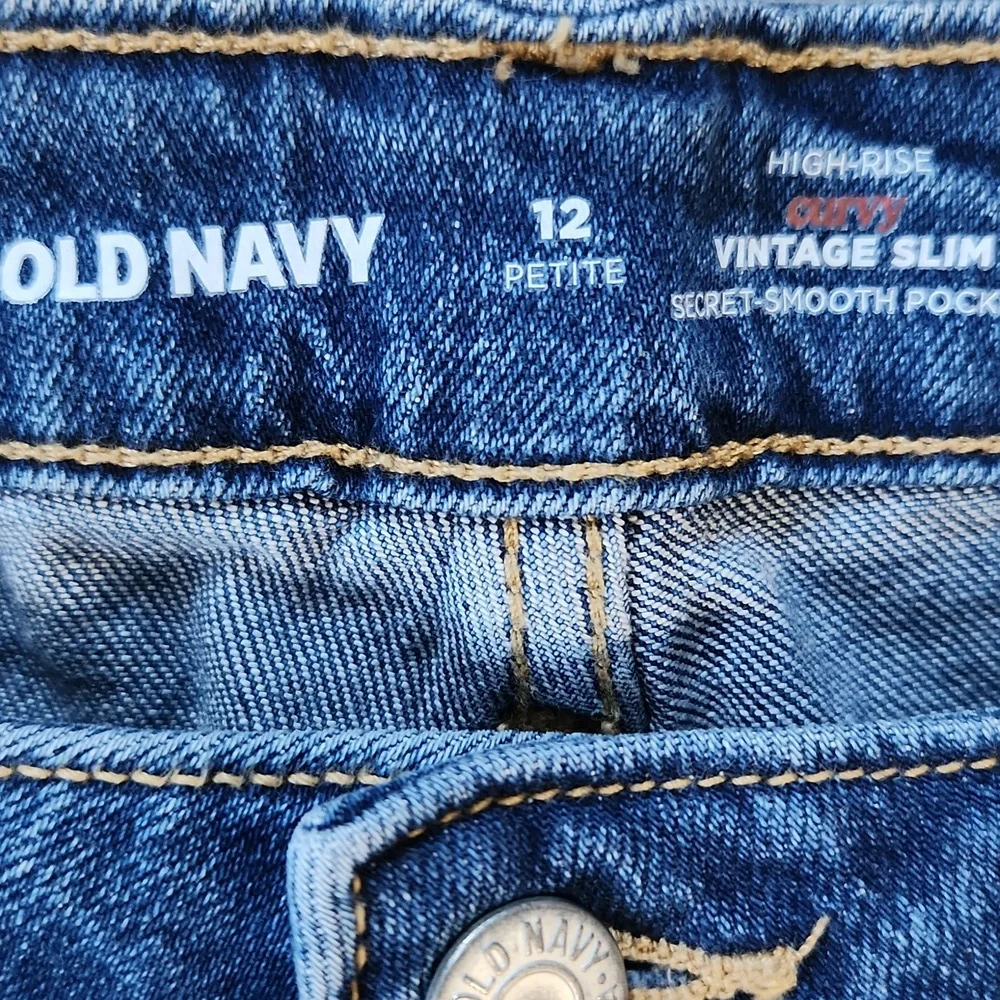 Curvy High-Waisted Vintage Slim Jeans 12 Petite